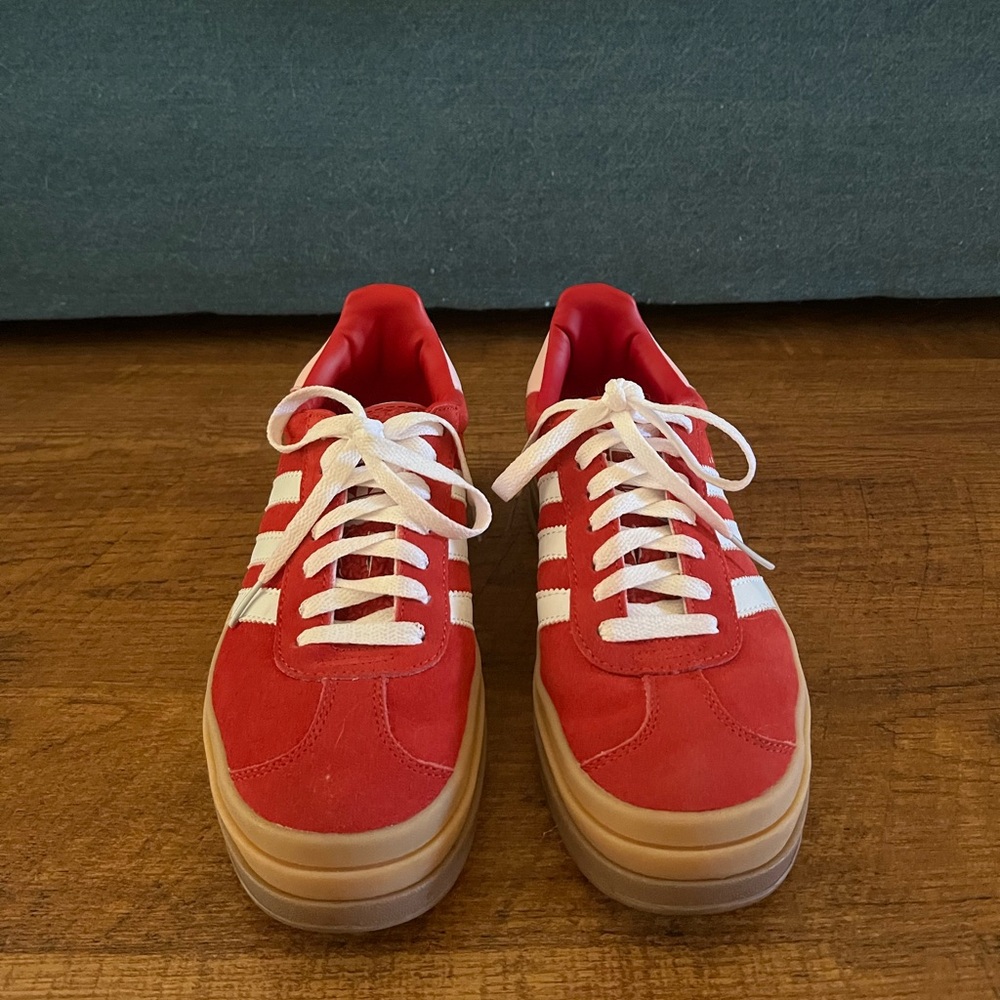 Women’s Hot Pink Adidas Platform Gazelles